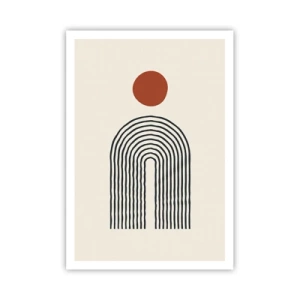 Plakat - Magnetisme af former og farver - 70x100 cm