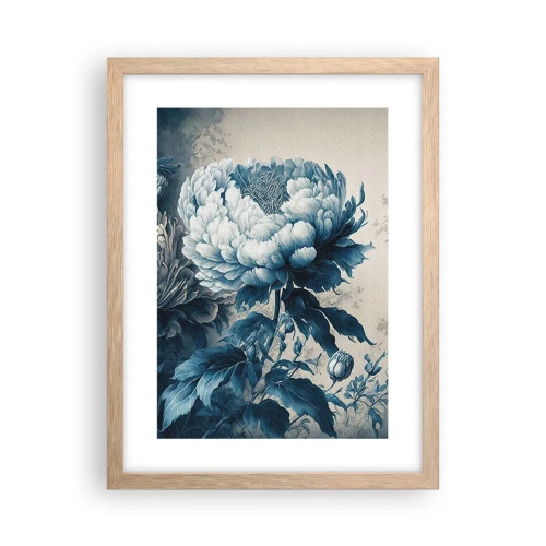 Plakat i ramme af lyst egetræ - Et godt matchet par - 30x40 cm