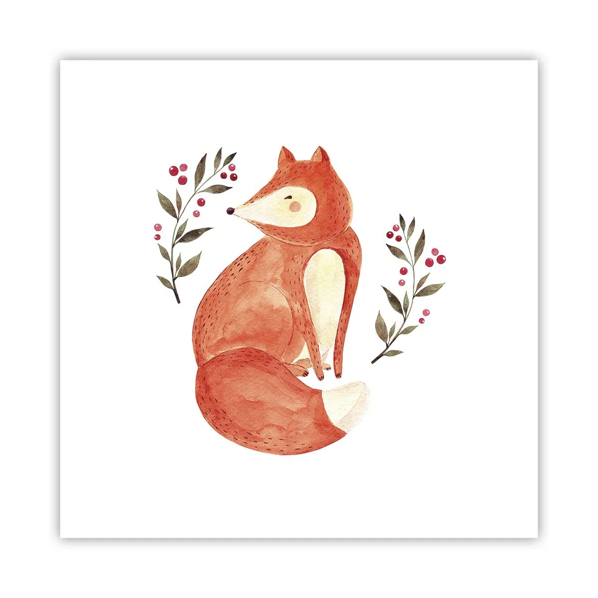 Plakat - Lille rødhåret - 30x30 cm