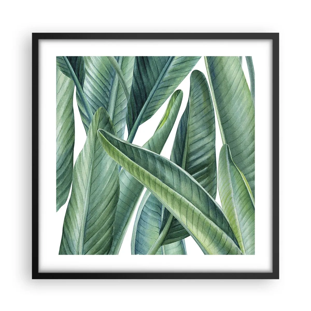 Plakat i sort ramme - Det grønne i sig selv - 50x50 cm