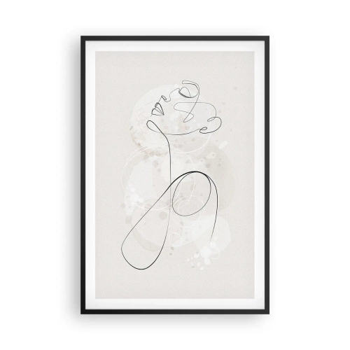 Plakat i sort ramme - Spiralen af skønhed - 61x91 cm