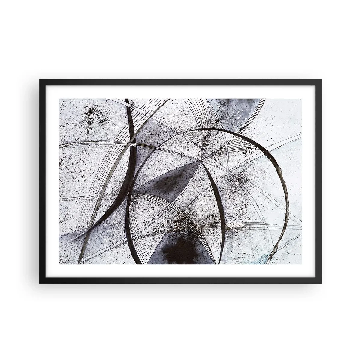 Plakat i sort ramme - Futuristisk fantasi - 70x50 cm