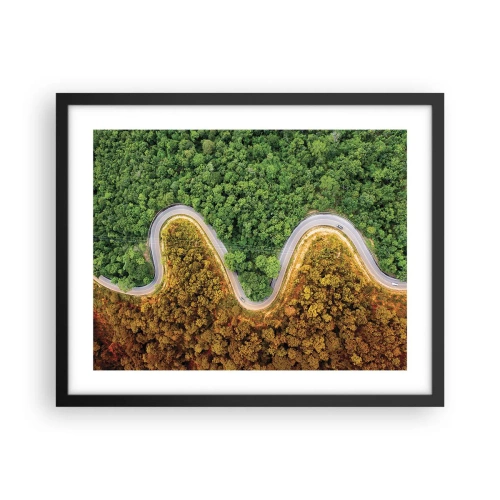 Plakat i sort ramme - Grænser og gennembrud - 50x40 cm