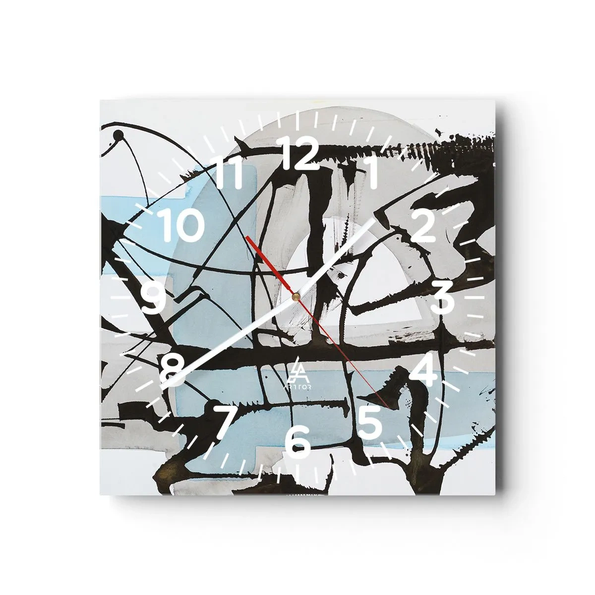 Vægur, Uret - Ikke desto mindre blå - 40x40 cm
