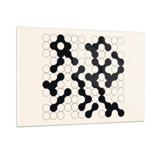 Billede på glas - Kinesisk spil - variation - 120x80 cm