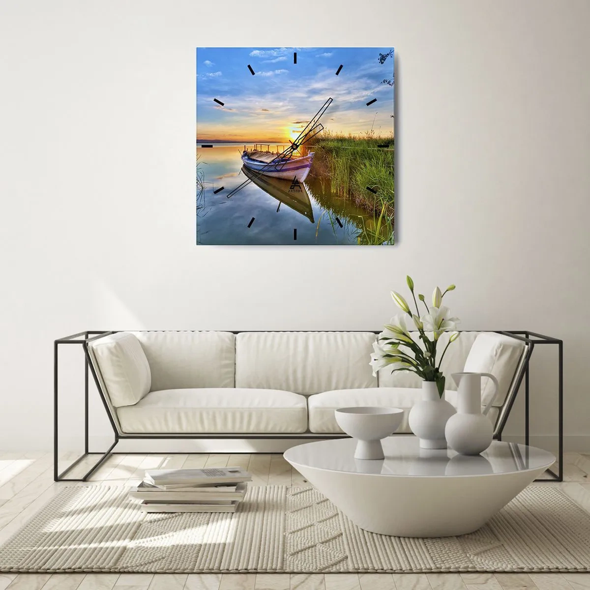 Vægur, Uret - Bugt med opfyldte drømme - 30x30 cm