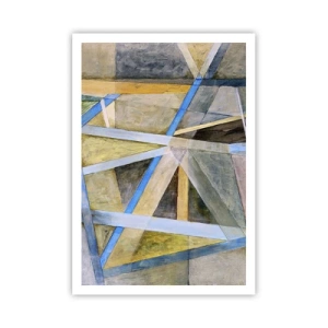 Plakat - Lige eller skråt? - 70x100 cm