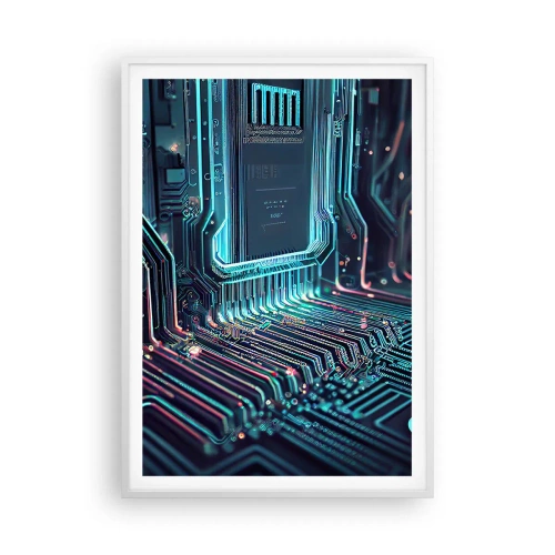 Plakat i hvid ramme - Jeg tror... - 70x100 cm