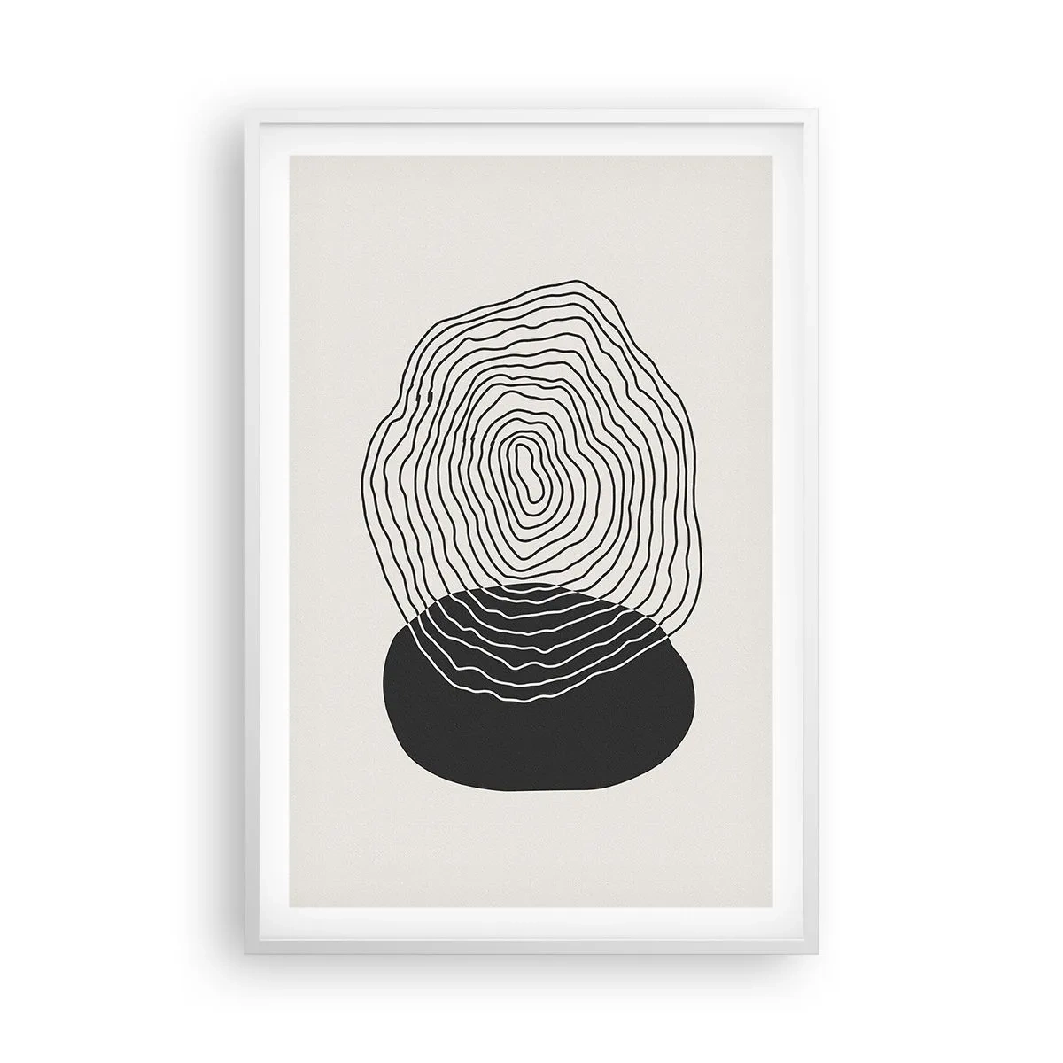 Plakat i hvid ramme - Varighed og vibration - 61x91 cm