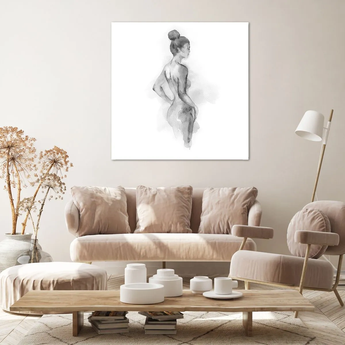 Lærredstryk - Billede på lærred - Smukt som et maleri - 70x70 cm