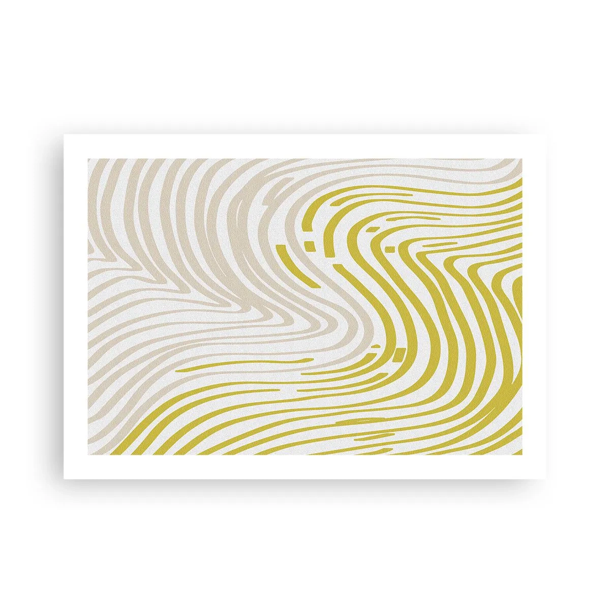 Plakat - Komposition med et blidt sving - 70x50 cm