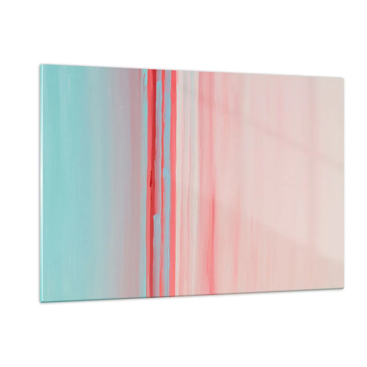 Billede på glas - Abstraktion ved daggry - 120x80 cm