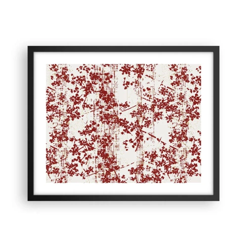 Plakat i sort ramme - Som en gammel percale - 50x40 cm