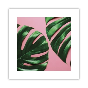 Plakat - Grønt rendez-vous - 30x30 cm