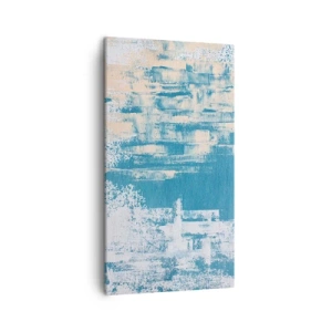 Lærredstryk - Billede på lærred - Gennem istappen - 45x80 cm