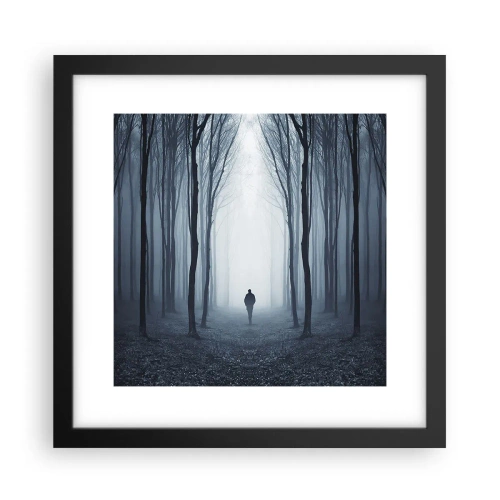 Plakat i sort ramme - Og alt sammen ganske enkelt - 30x30 cm