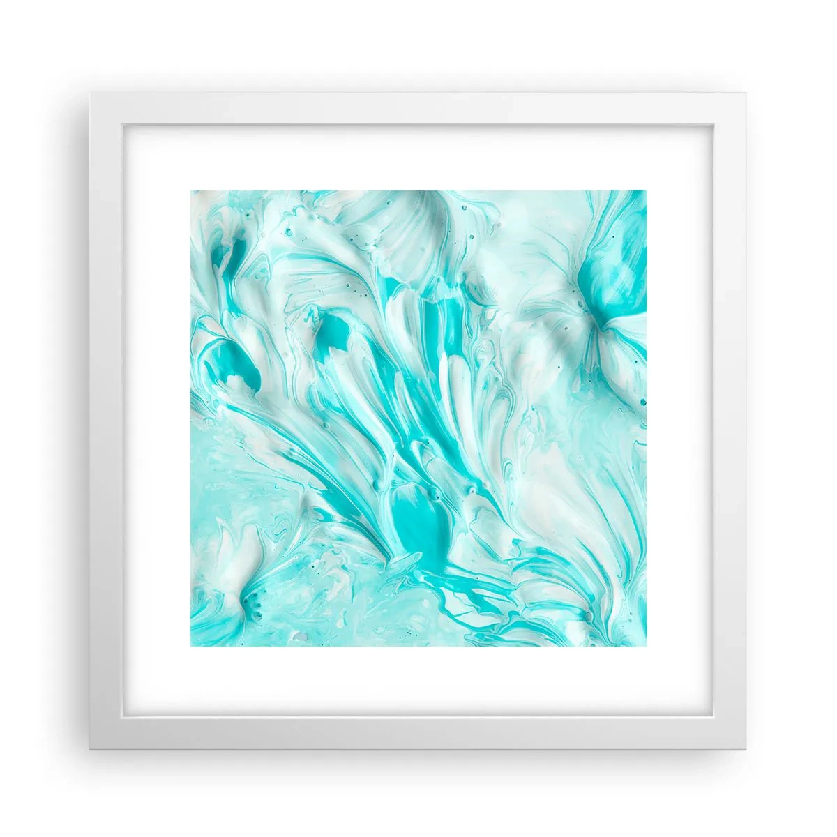 Plakat i hvid ramme - For altid sammen - 30x30 cm