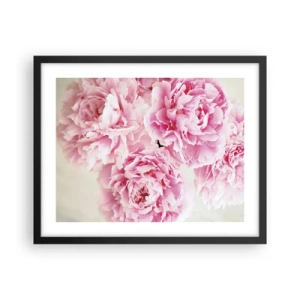 Plakat i sort ramme - I lyserød glamour - 50x40 cm