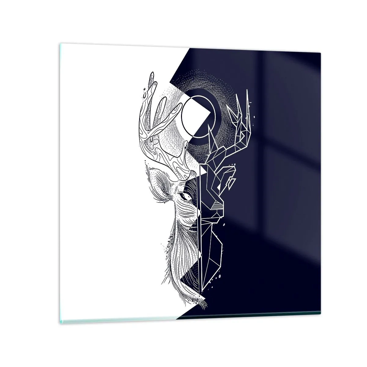 Billede på glas - Modsætningernes kamp og enhed - 60x60 cm