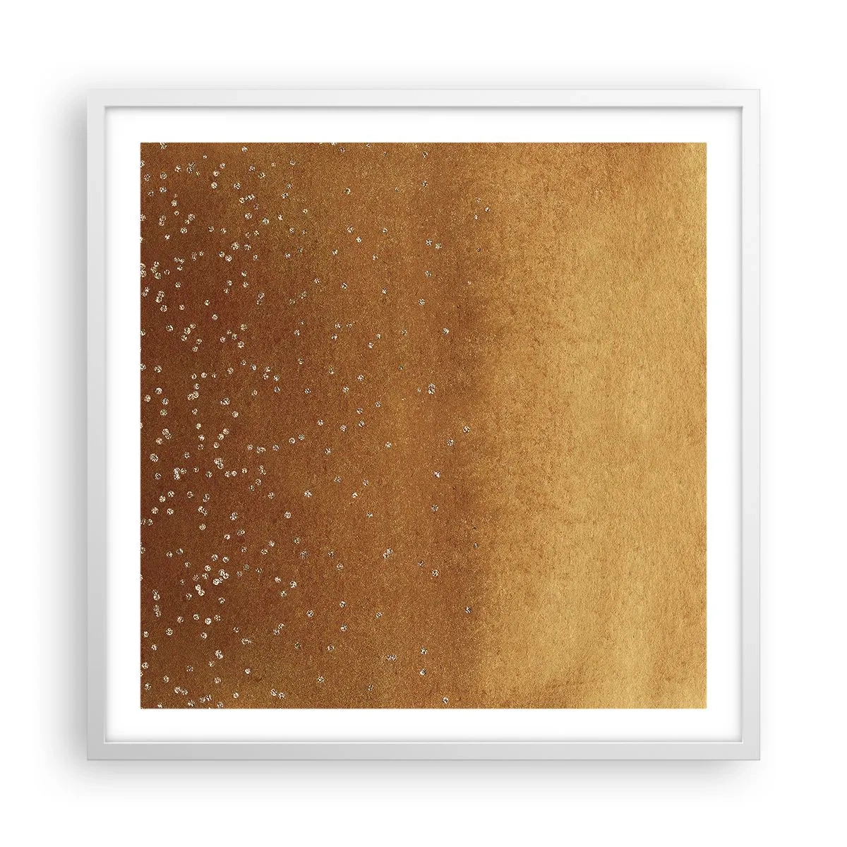 Plakat i hvid ramme - Lysets fødsel - 60x60 cm