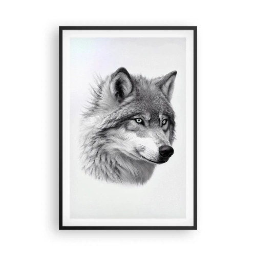 Plakat i sort ramme - Alpha - uden tvivl - 61x91 cm