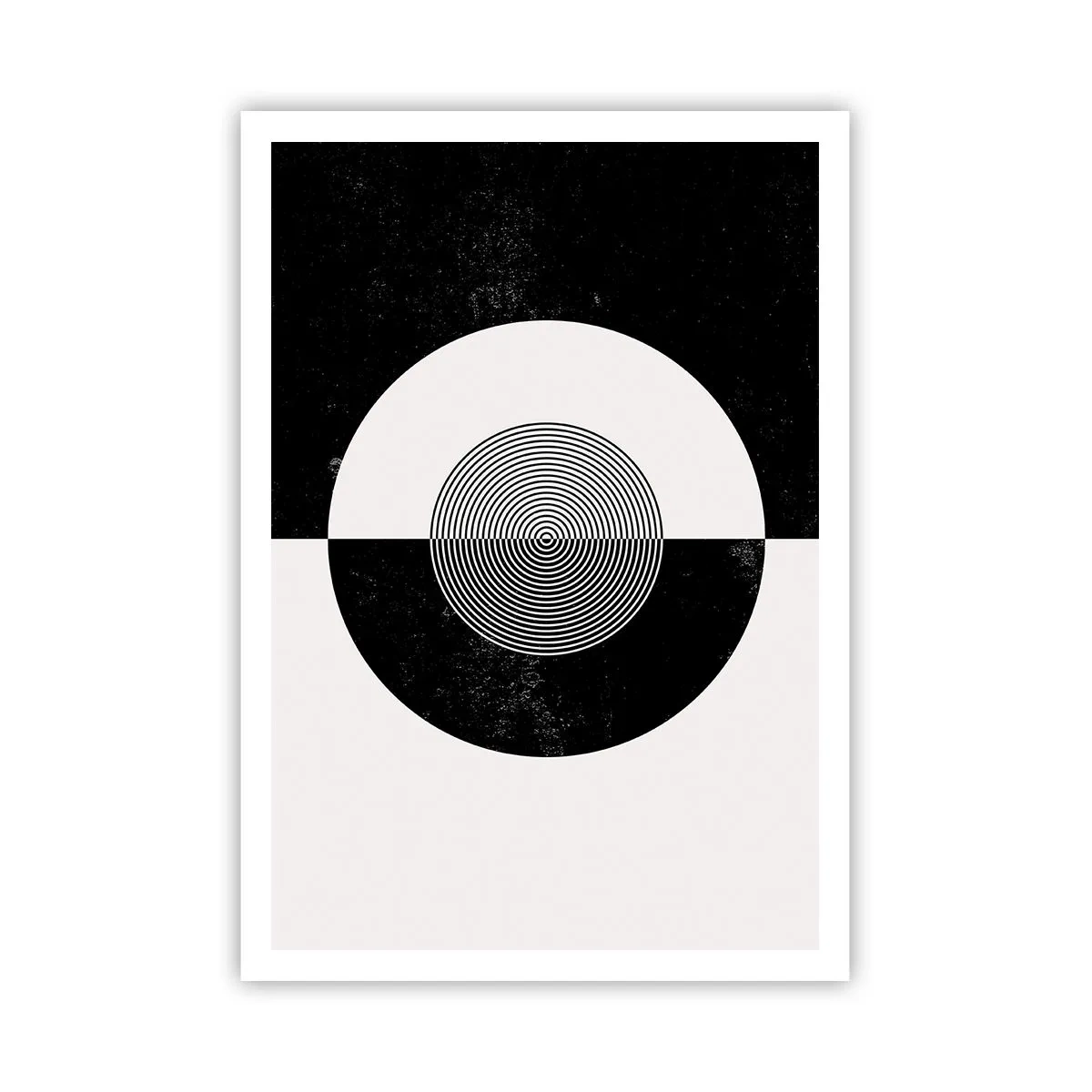 Plakat - Harmoni i sort og hvidt - 70x100 cm
