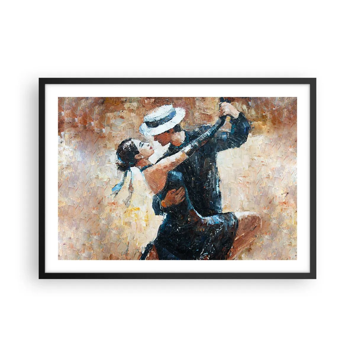 Plakat i sort ramme - A la Rudolf Valentino - 70x50 cm