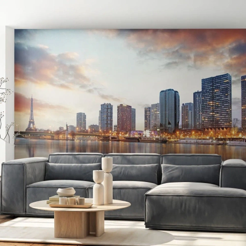Fototapet Premium Sand - Den monumentale ro i Paris - By, Paris, Eiffeltårnet - 200x140 cm