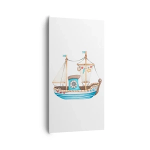 Lærredstryk - Billede på lærred - Ohøj, eventyr! - 65x120 cm