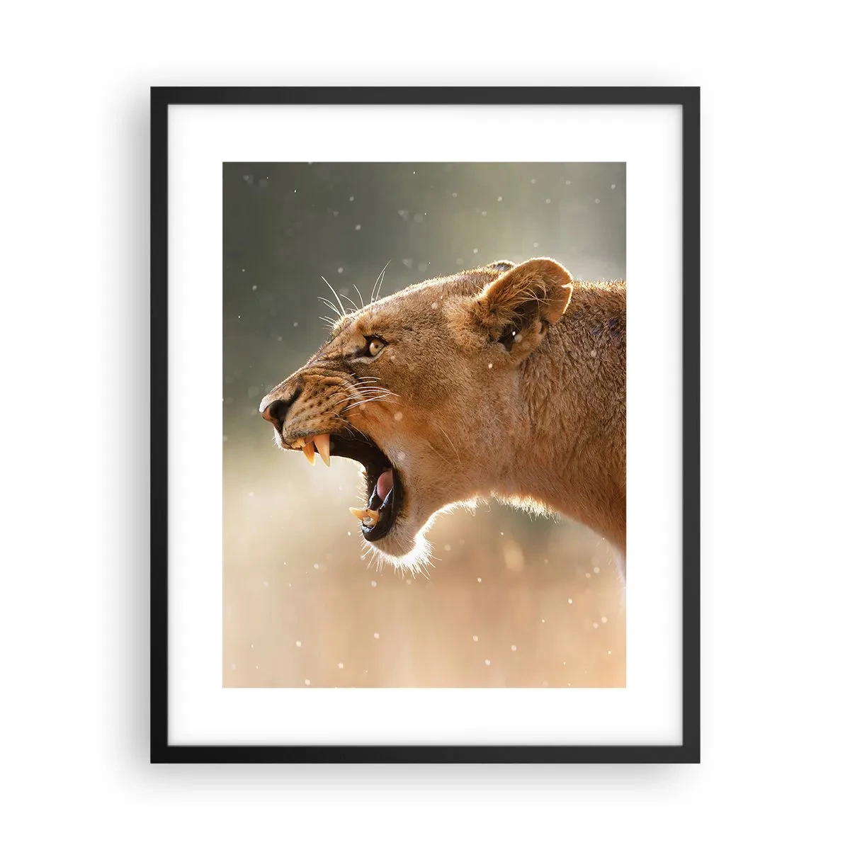 Plakat i sort ramme - Prøv ikke at lytte - 40x50 cm