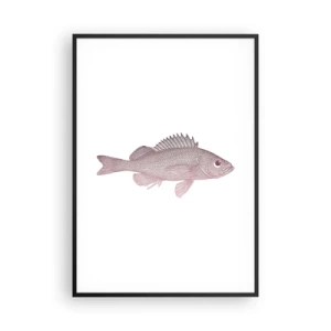 Plakat i sort ramme - Fisk med store øjne - 70x100 cm