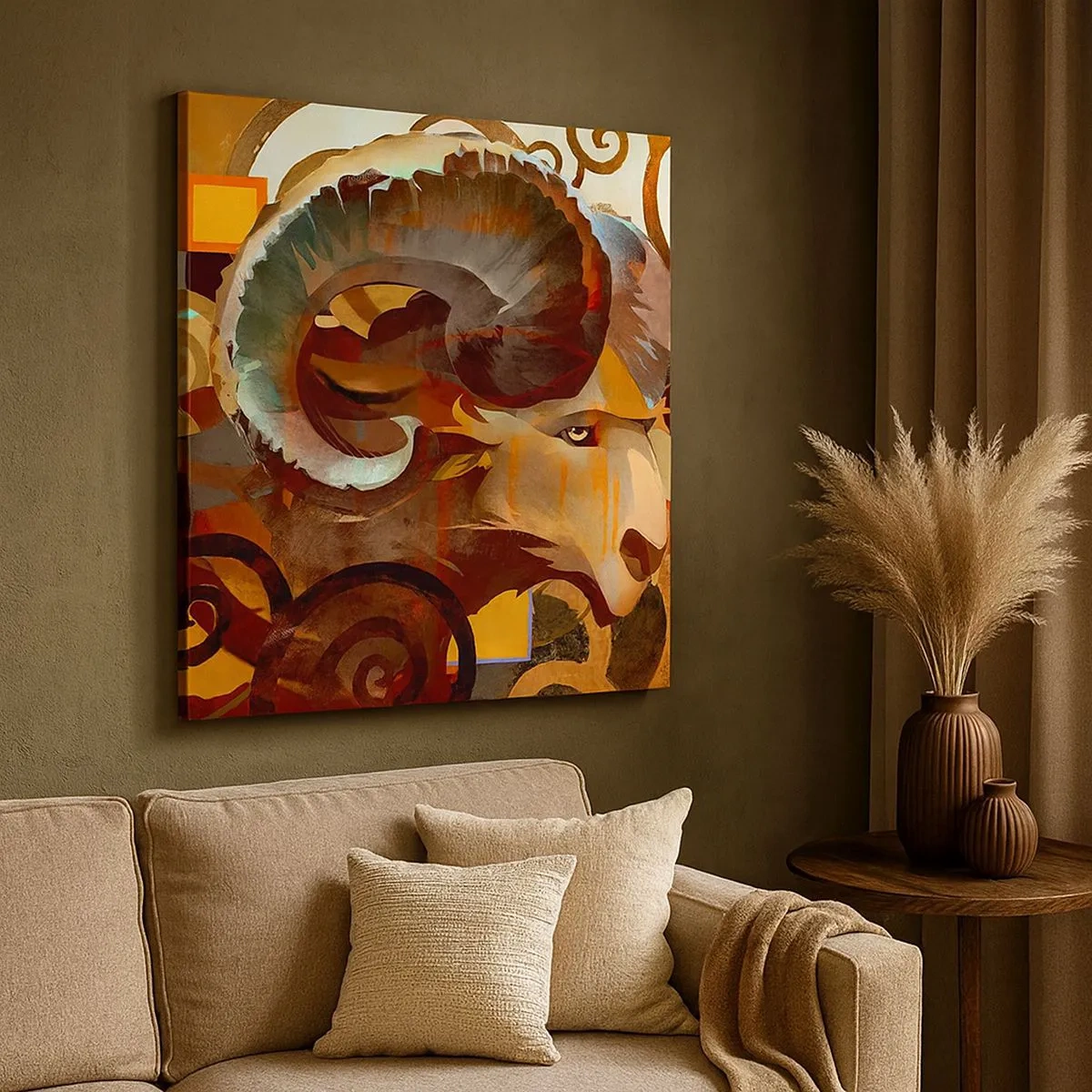 Lærredstryk - Billede på lærred - Magier - religioner - ritualer - 30x30 cm