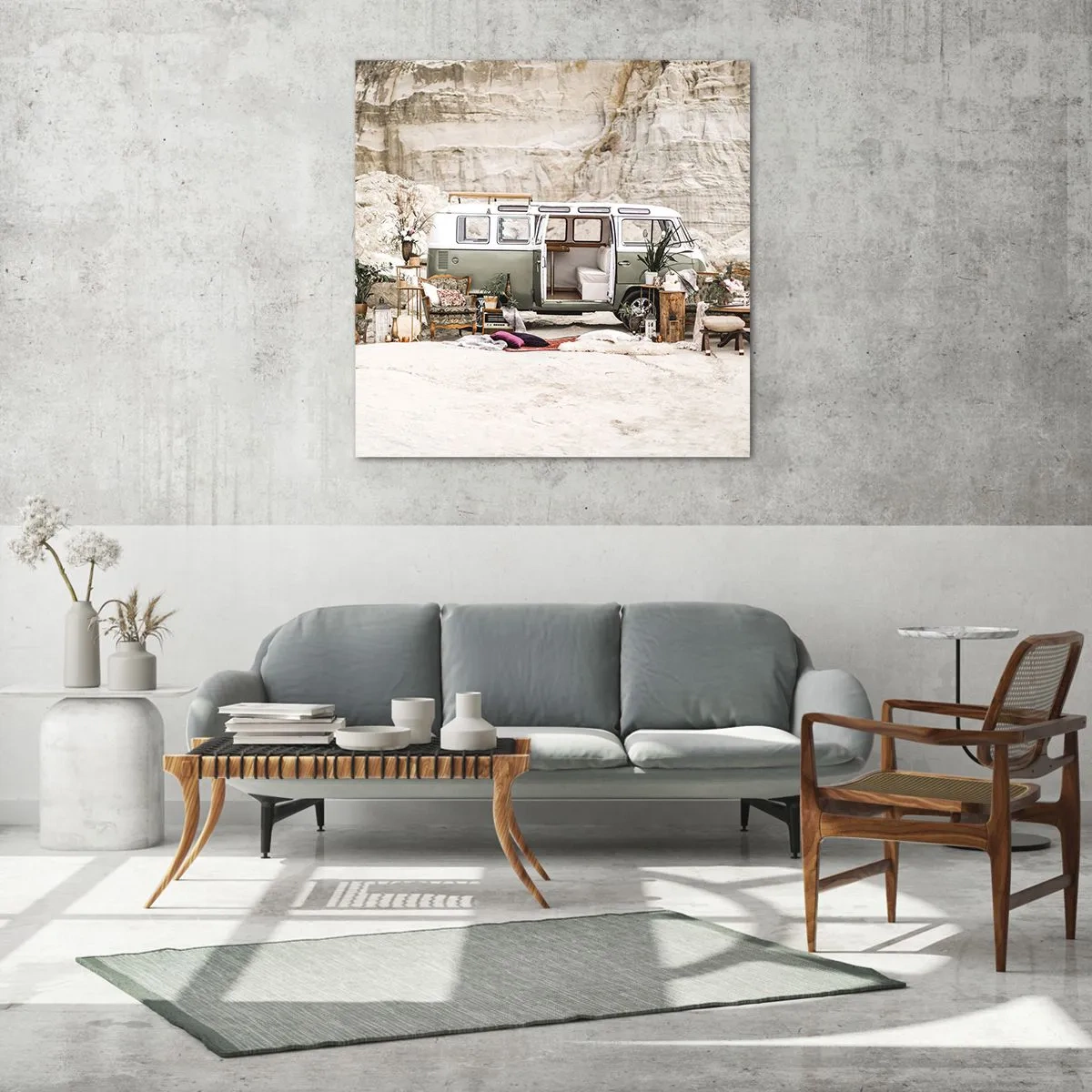 Billede på glas - Tid til at starte rejsen - 50x50 cm