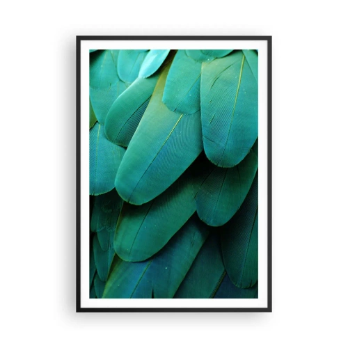 Plakat i sort ramme - Papegøjenaturens præcision - 70x100 cm