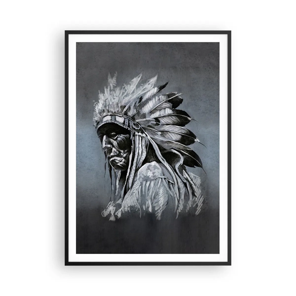 Plakat i sort ramme - Tilbage til rødderne - 70x100 cm