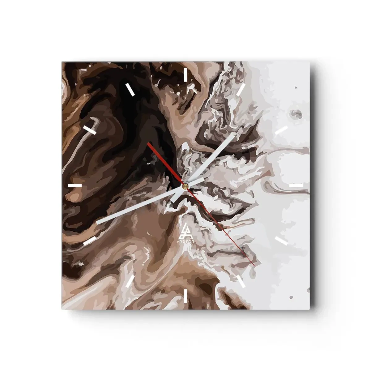 Vægur, Uret - Farvekontrast - 40x40 cm