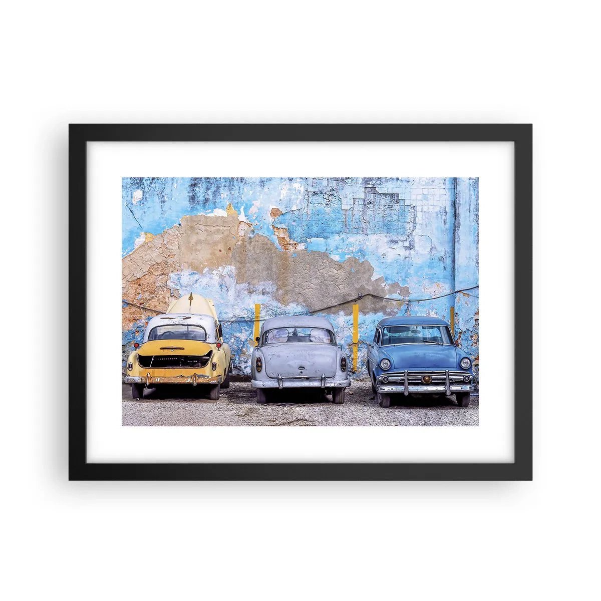 Plakat i sort ramme - Møde for veteraner - 40x30 cm