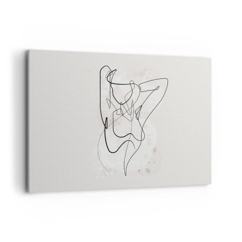 Lærredstryk - Billede på lærred - Forførelsens kunst - 100x70 cm