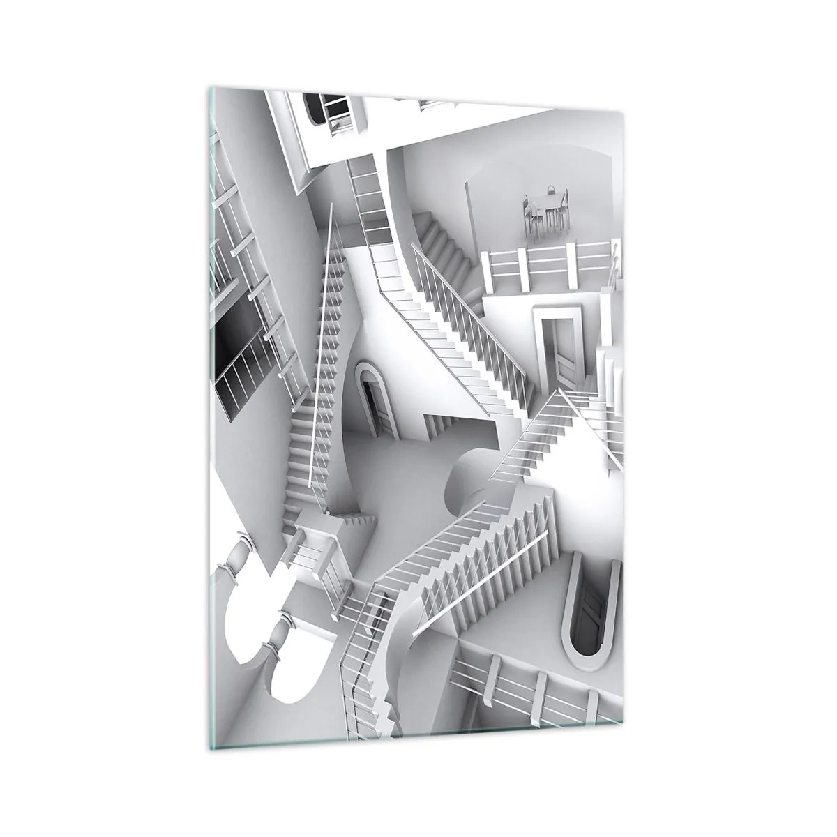 Billede på glas - Rummets paradokser - 50x70 cm
