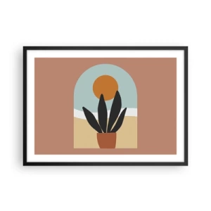 Plakat i sort ramme - Små glæder - 70x50 cm