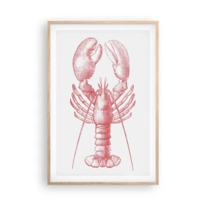 Plakat i ramme af lyst egetræ - Hummer, der er Homer værdig - 61x91 cm