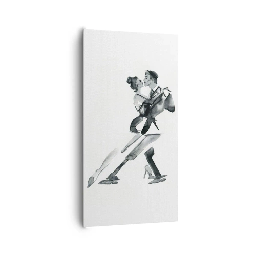 Lærredstryk - Billede på lærred - I én rytme - 65x120 cm