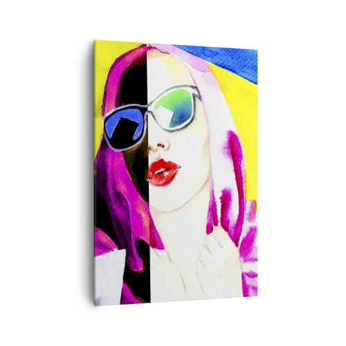 Lærredstryk - Billede på lærred - Jeg er ikke hvid, og jeg er ikke sort - 70x100 cm