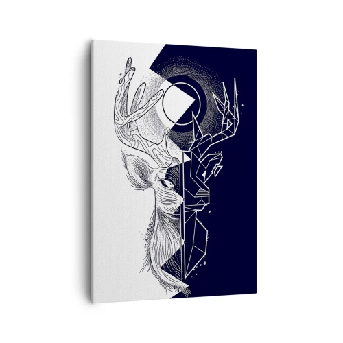 Lærredstryk - Billede på lærred - Modsætningernes kamp og enhed - 50x70 cm