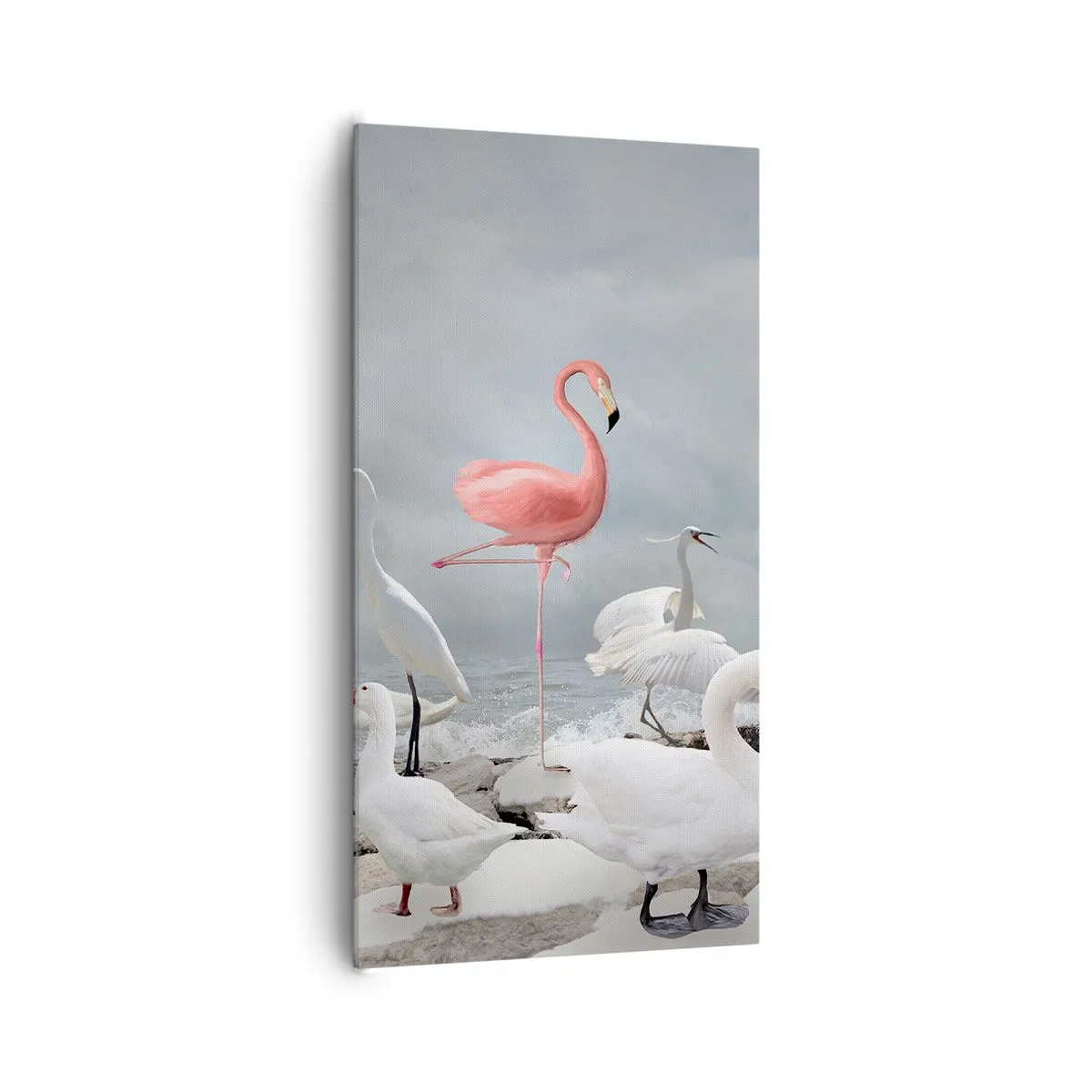 Lærredstryk - Billede på lærred - Hvor kommer jeg fra? - 65x120 cm