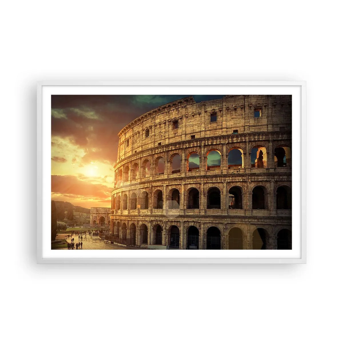 Plakat i hvid ramme - Kolossalt indtryk - 91x61 cm