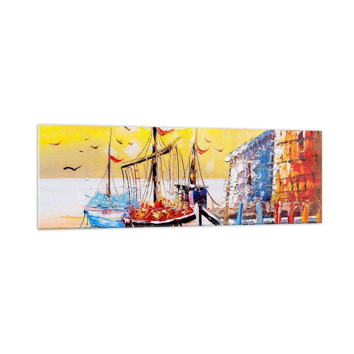 Billede på glas - Glædelig tilbagevenden - 160x50 cm