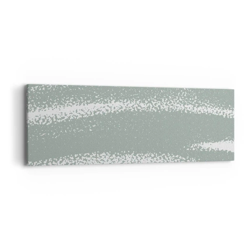 Lærredstryk - Billede på lærred - Abstraktion i vinterstemning - 90x30 cm