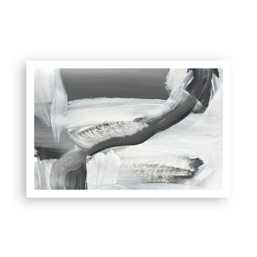 Plakat - Med beslutsom bevægelse - 91x61 cm