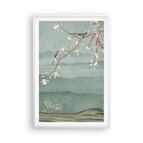 Plakat i hvid ramme - Forår, ah, det er dig - 61x91 cm